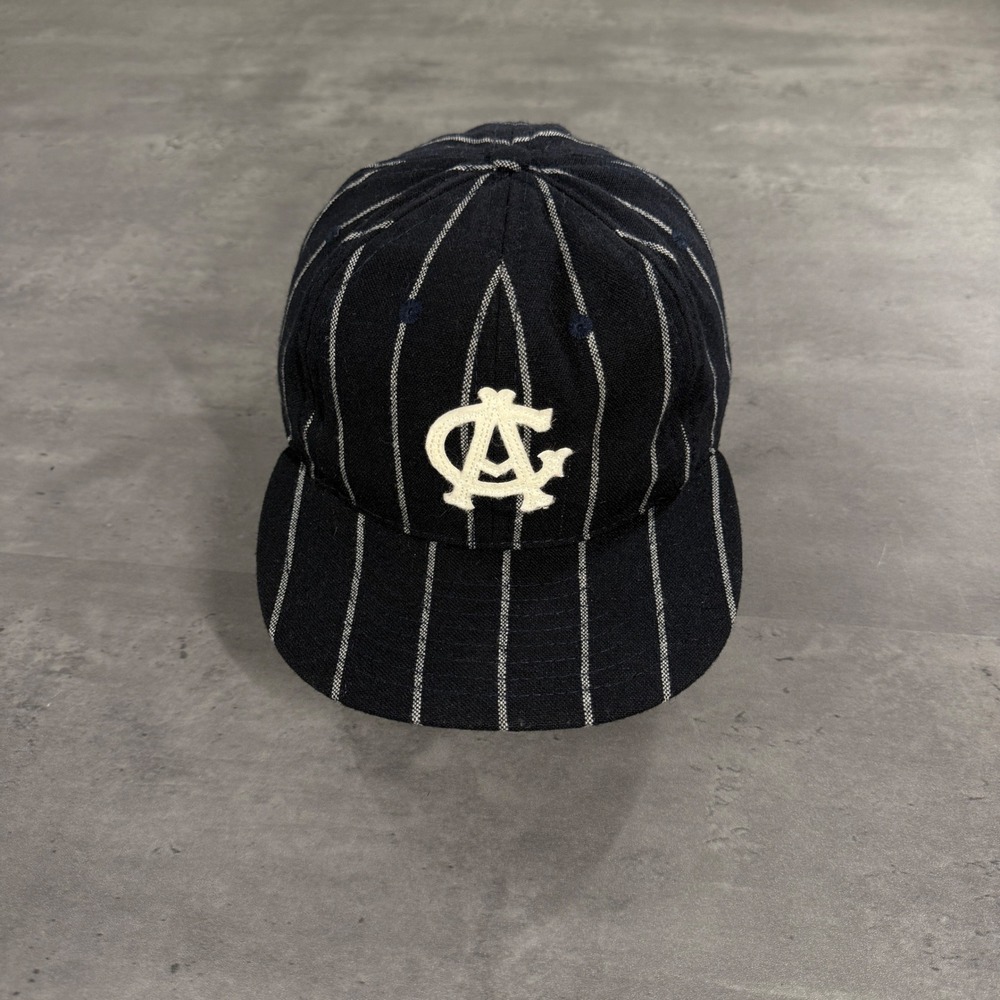 Vintage Chicago American Giants Hat 7 7/8 Ebbets Field Flannels Pinstripe Cap